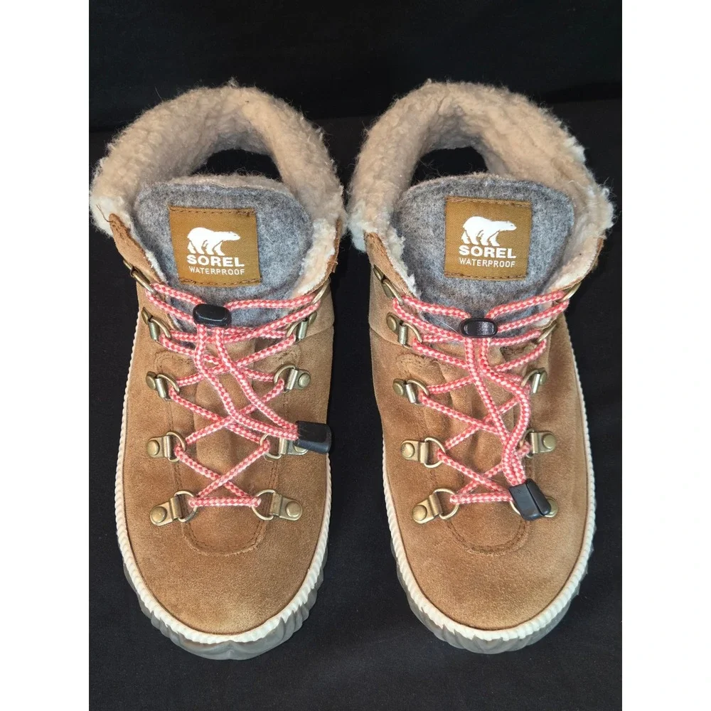 Sorel Waterproof Suede Leather Ankle Boots Hiking Outdoor Mens Size 4‎